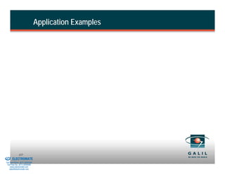 Application Examples




& Serviced By:
                        157
                 ELECTROMATE
          Toll Free Phone (877) SERVO98
           Toll Free Fax (877) SERV099
                www.electromate.com
               sales@electromate.com
 