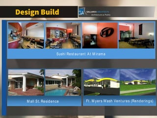 Sushi Rest aurant At M irama
M all St. Residence Ft . M yers Wash Vent ures (Renderings)
 