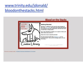 www.trinity.edu/jdonald/
bloodonthestacks.html