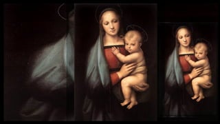 RAFFAELLO Sanzio
The Granduca Madonna (detail)
1504
Oil on wood, 84 x 55 cm
Galleria Palatina (Palazzo Pitti), Florence
 