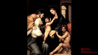RAFFAELLO Sanzio
Madonna dell'Impannata (detail)
1513-14
Oil on wood, width of detail: 30,4 cm
Galleria Palatina (Palazzo ...