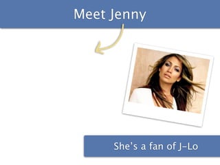 Meet Jenny




     She’s a fan of J-Lo
 