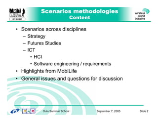 Galli Scenarios Methodologies
