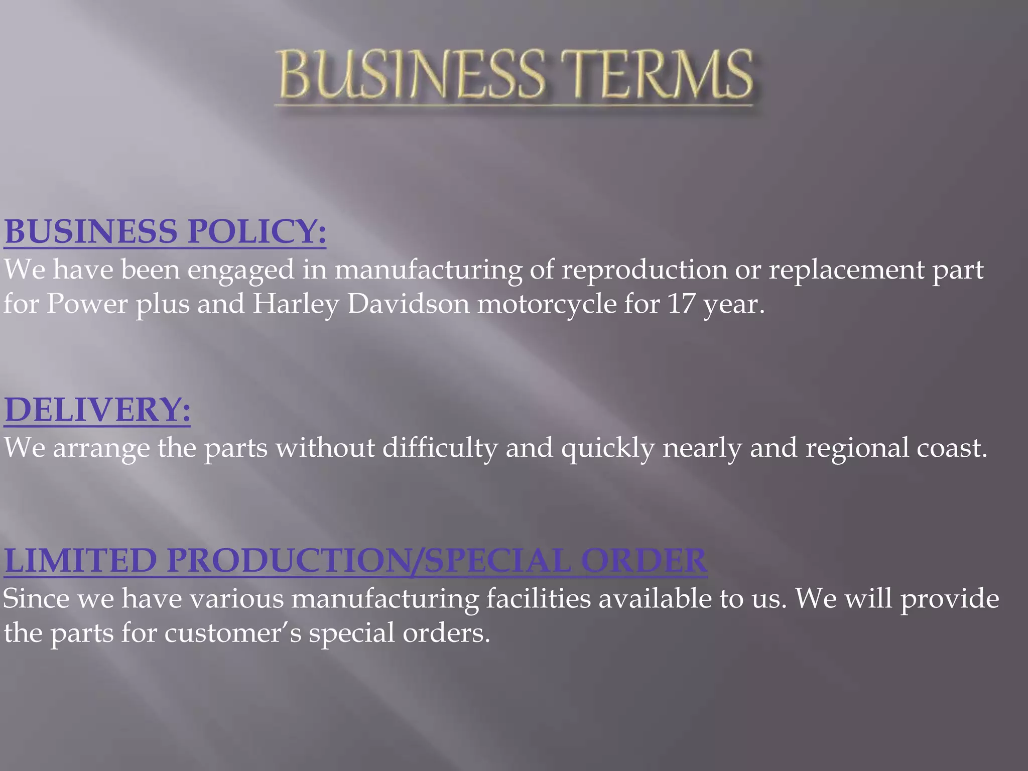 Indian powerplus parts PPT