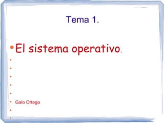 Tema 1. ,[object Object],[object Object]