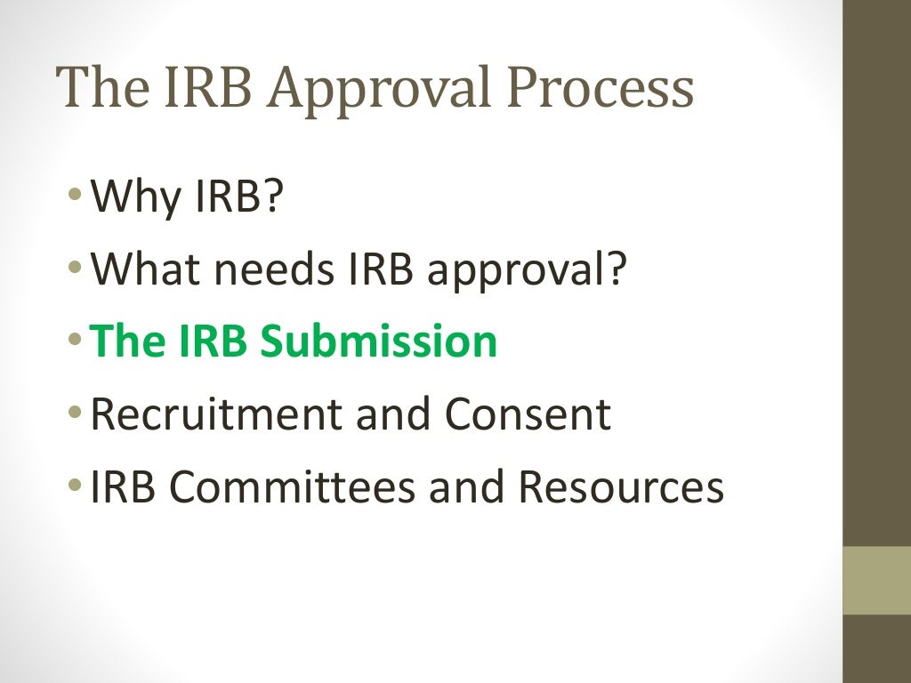 IRB Approval Process 2016