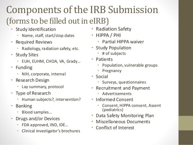 IRB Approval Process 2016
