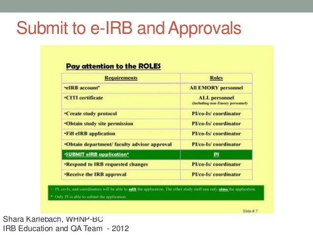 IRB Approval Process 2016