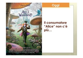 Oggi




Il consumatore
“Alice” non c’è
più…
 