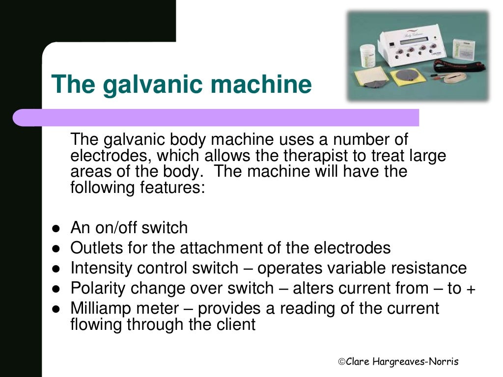 Galvanic body treatment powerpoint