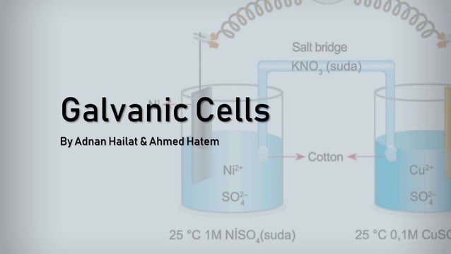 Galvanic Cells Biochemestry.pptx | Chemistry | Science