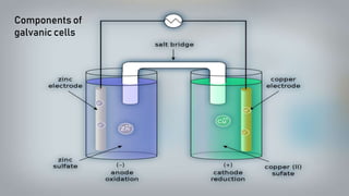 Components of
galvanic cells
 