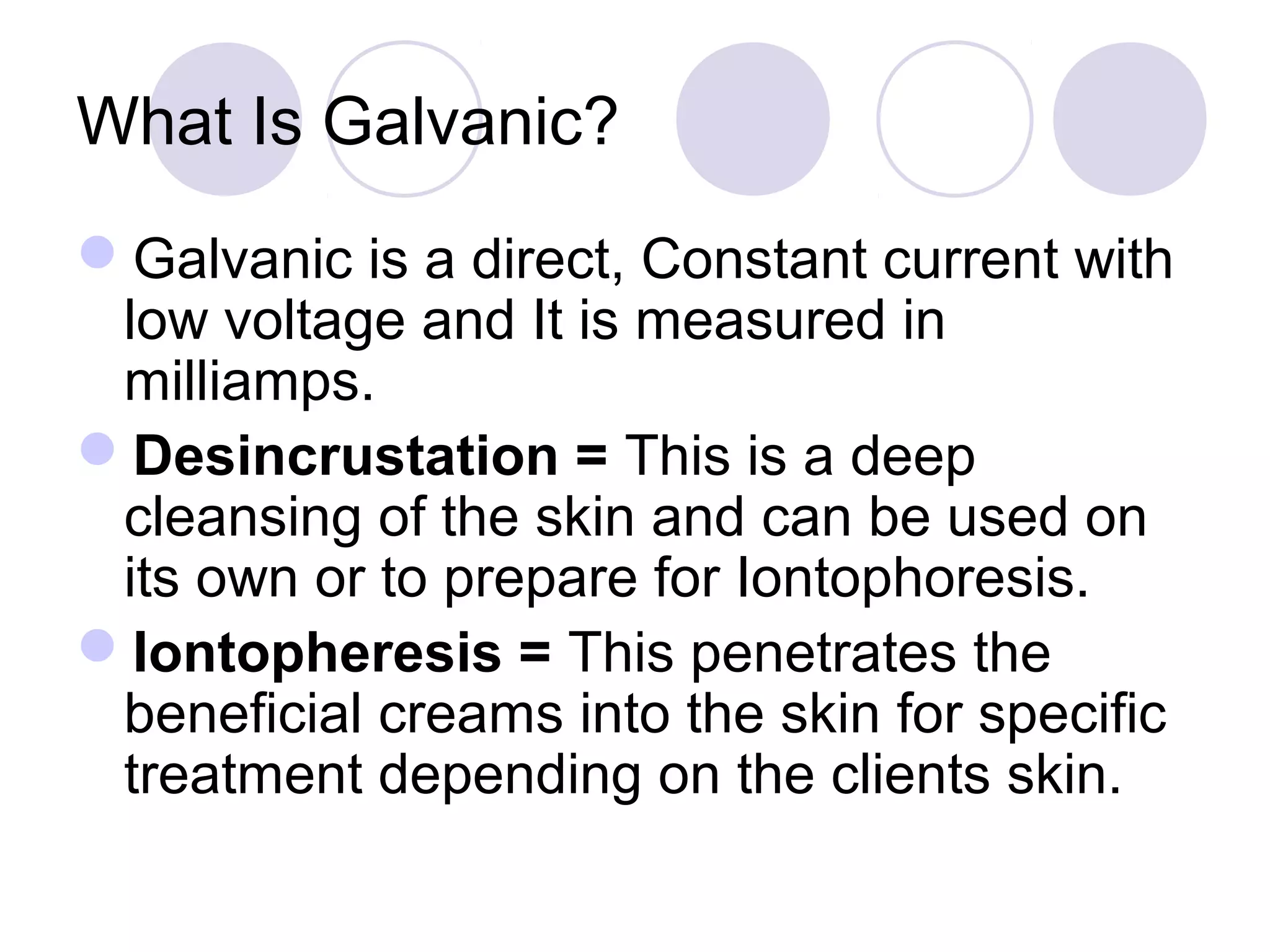 Galvanic facials | PPT