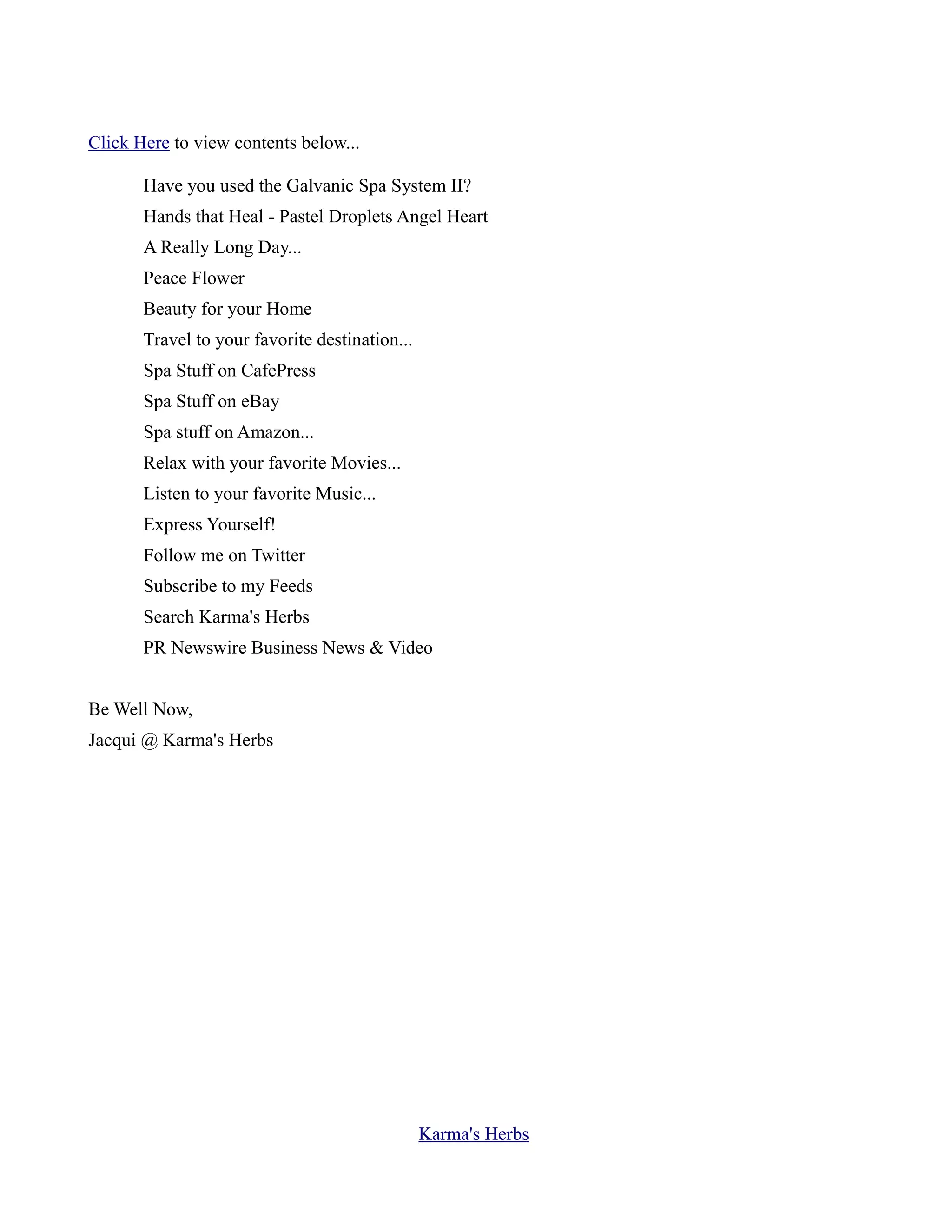 Galvanic Spa System II