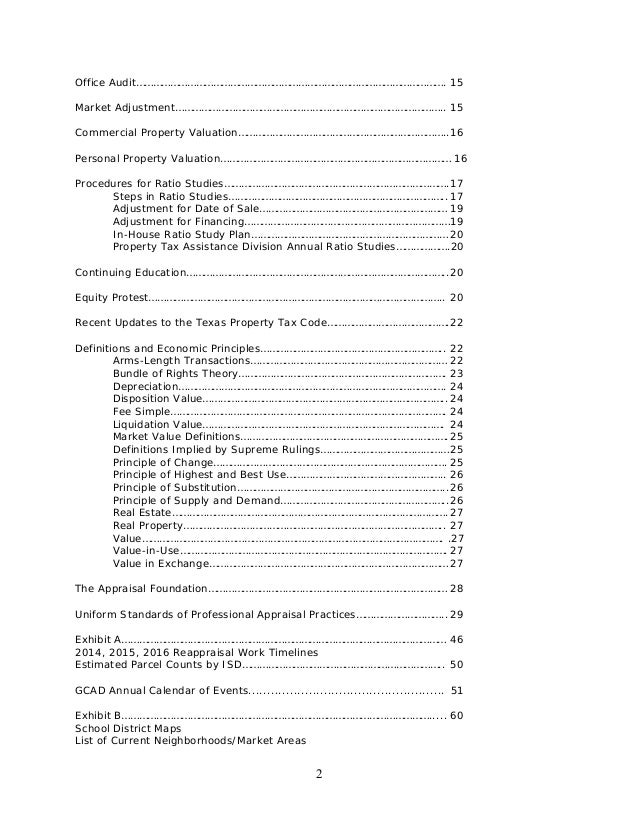 Galveston central appraisal district reappraisalplan 2015 2016
