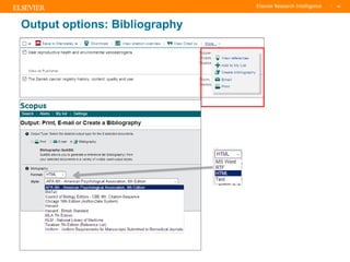 TITLE OF PRESENTATION
| 40
40|
Output options: Bibliography
 
