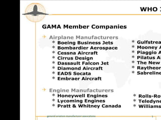 general aviation manufacturer assocations   3
 