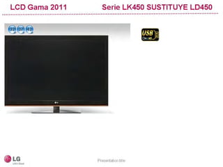 Gama 2011 lcd led lg