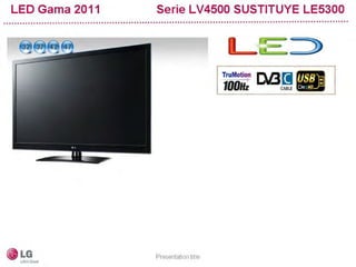Gama 2011 lcd led lg