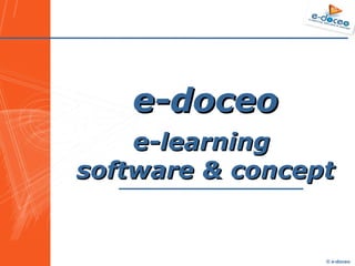 e-doceo e-learning  software & concept 