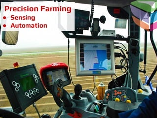 Precision Farming
● Sensing
● Automation
 