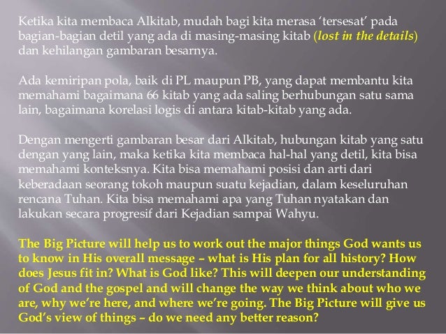 Gambaran Besar Dari Alkitab