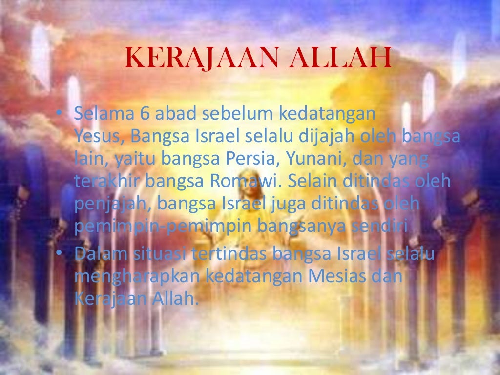 Gambaran Kerajaan Allah pada Zaman Yesus