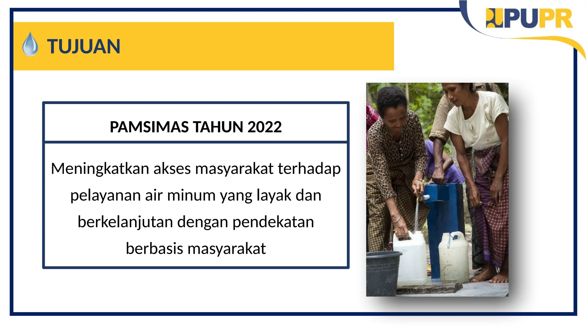 GAMBARAN UMUM PAMSIMAS, Program Penyedian Air Minum Berbasis Masyarakat ...