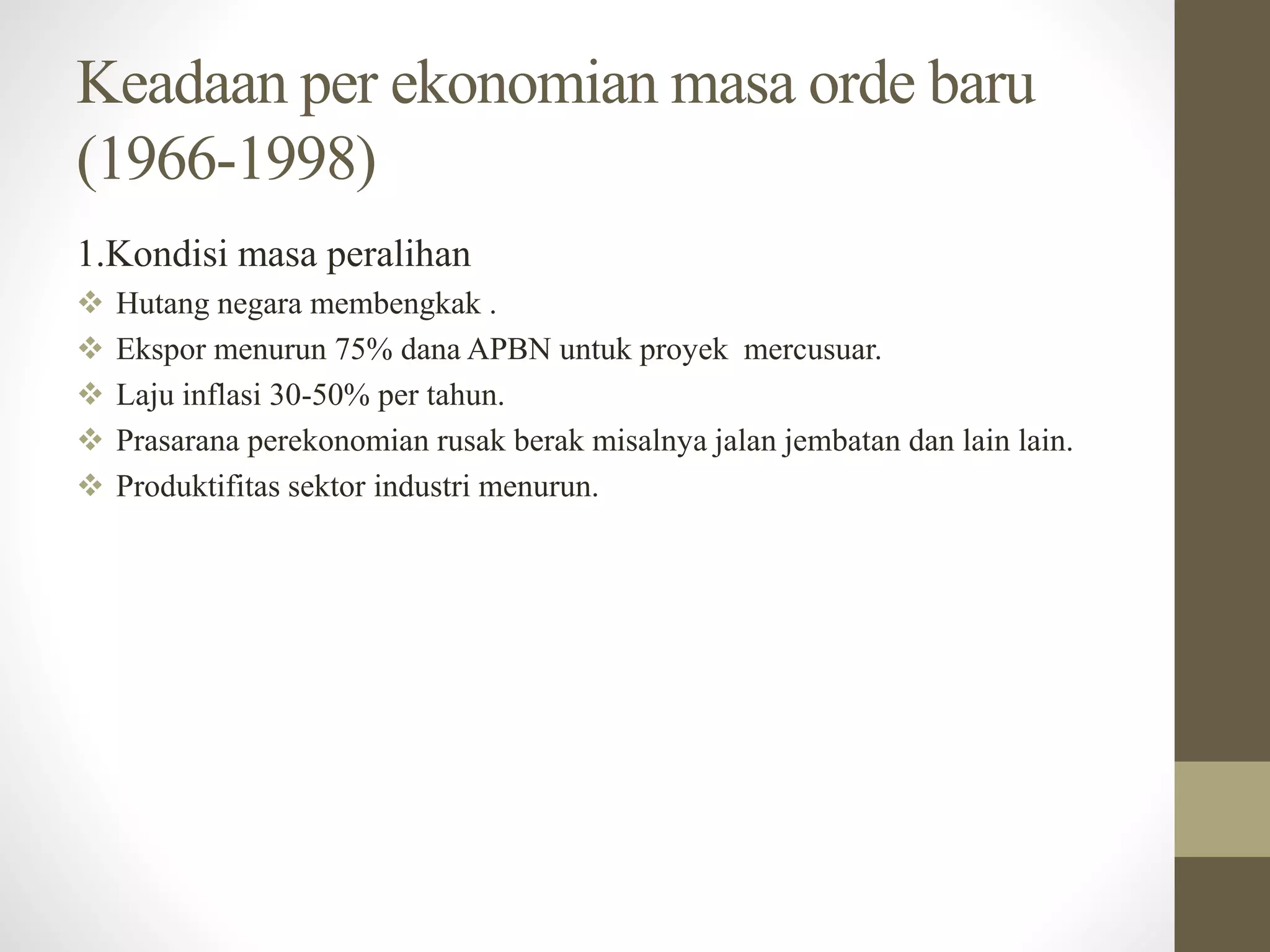 Gambaran umum perekonomian indonesia PPTX