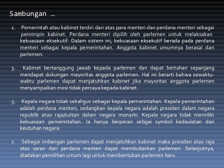 Gambaran Umum Sistem Pemerintahan Indonesia