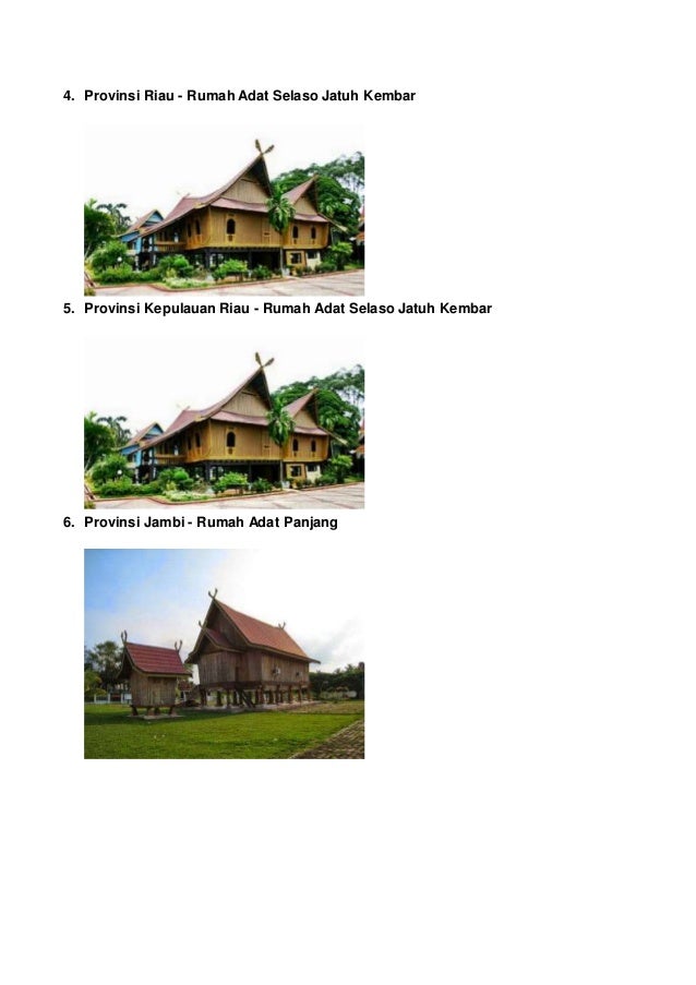  Gambar  Rumah  Adat  Kepulauan Riau Rumamu di