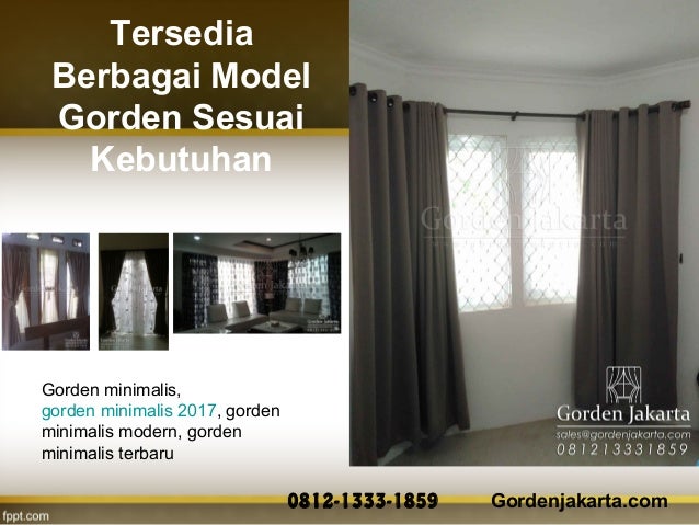 model gorden minimalis motif dan polos