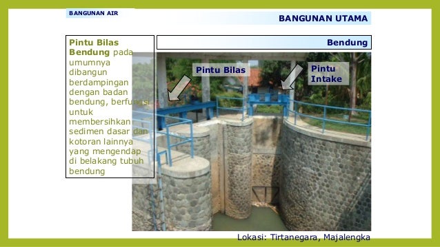  Gambar  kontruksi bangunan Irigasi  