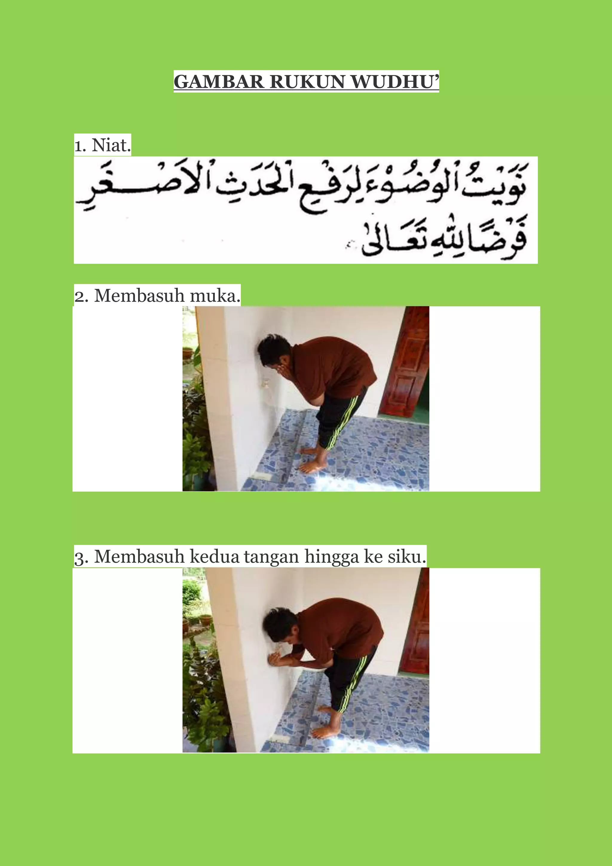 Gambar Rukun Wudhu Docx