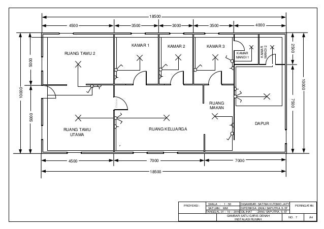 Diagram Satu Garis Instalasi Listrik 