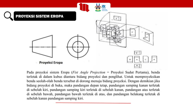 Materi Gambar Teknik Tentang Jenis -Jenis Proyeksi | PDF