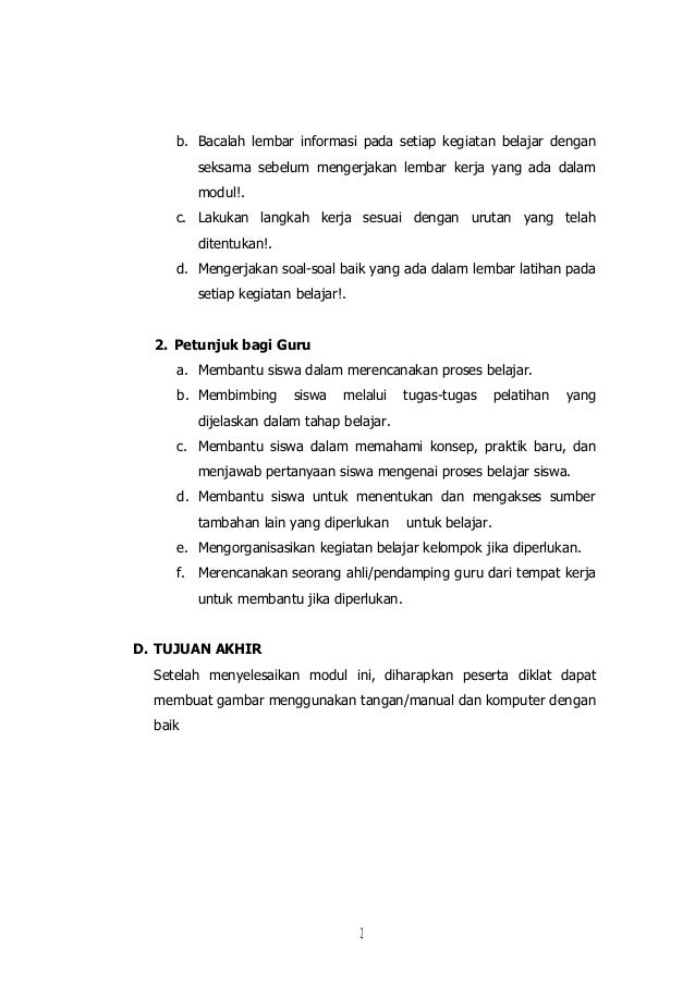 Gambar Teknik Manual Dan Visio