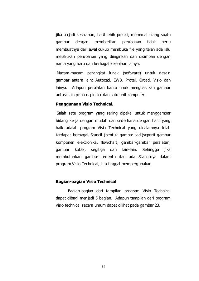 Gambar Teknik Manual Dan Visio