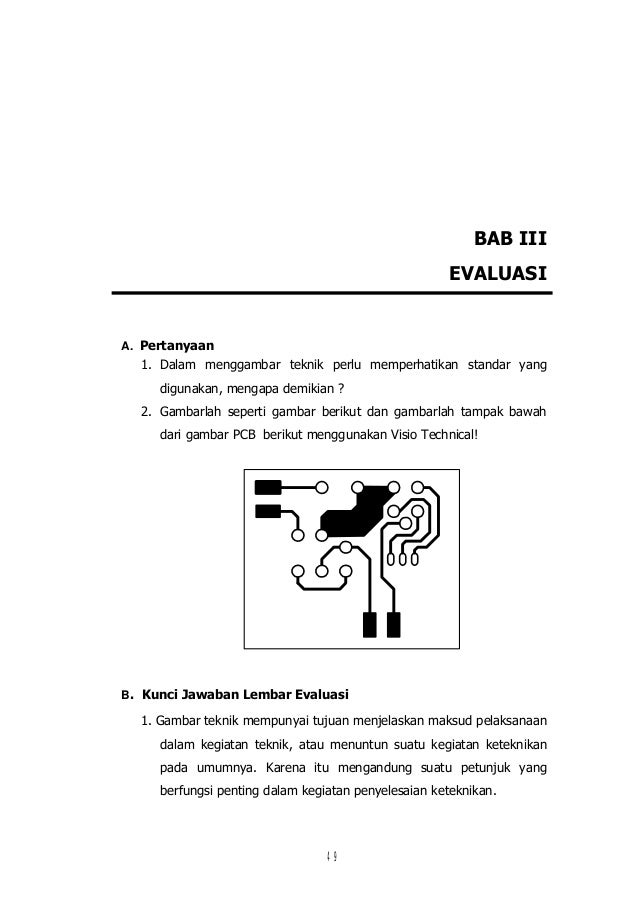 Gambar Teknik Manual Dan Visio