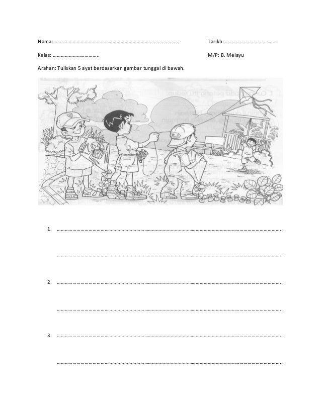Gambar tunggal dan bina ayat Gambar tunggal dan bina ayat