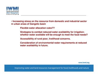 Hydrology and Water Resources of the Indo-Gangetic basin | PDF
