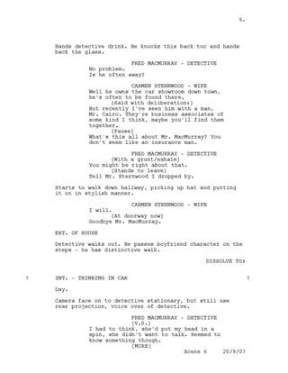 A Gamble On Life script