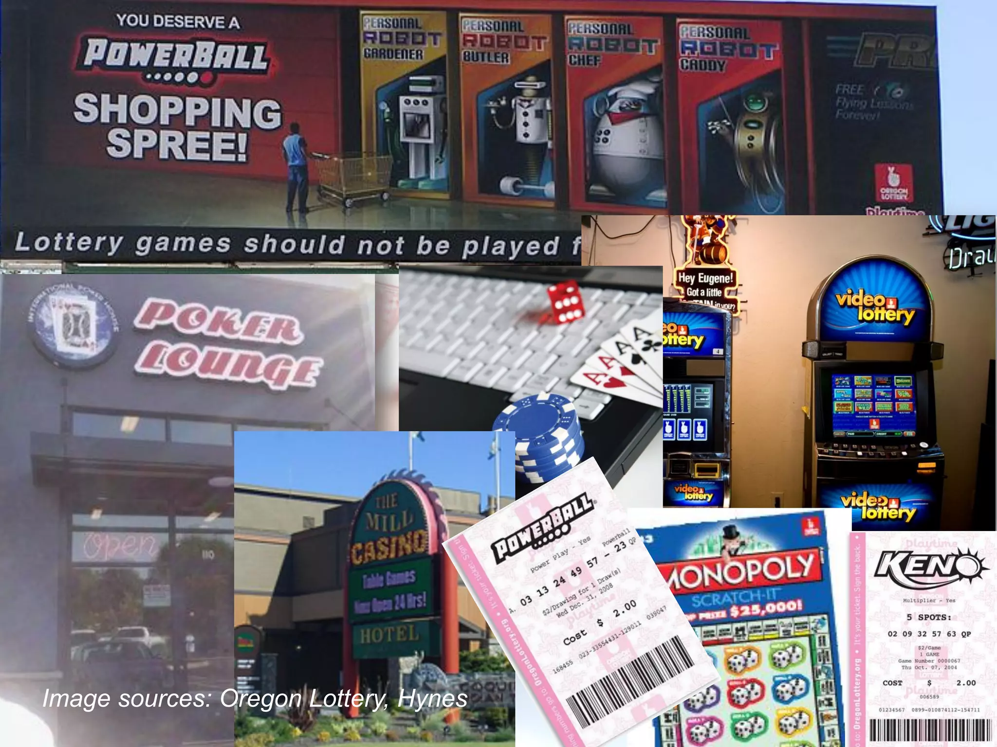 Image sources: Oregon Lottery, Hynes
 