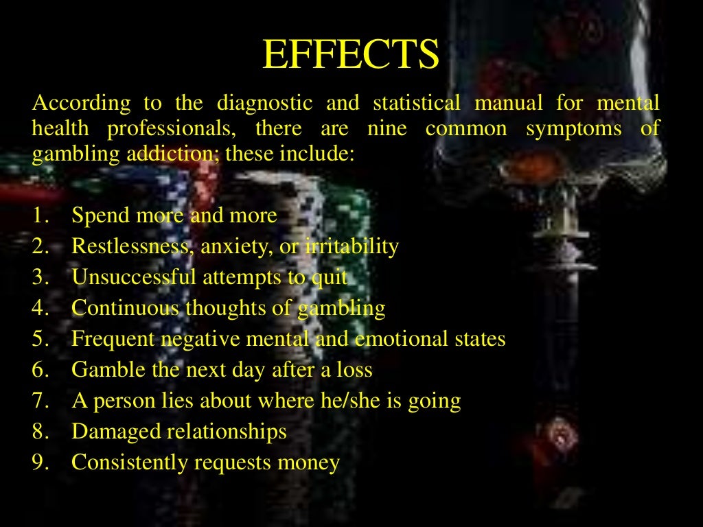 Gambling addiction presentation