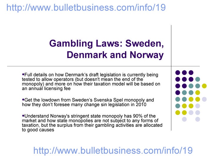 Gambling Laws Sweden, Denmark And Norway