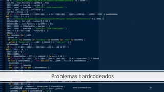 Problemas hardcodeados
1/31/2019 www.quantika14.com 26
 