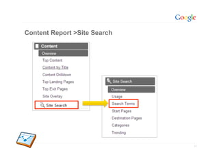 Content Report >Site Search




                              17
 