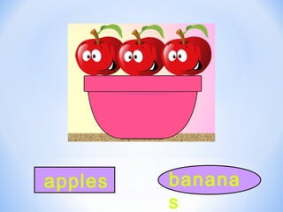 apples banana
s
 