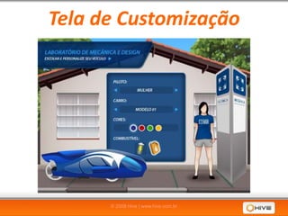 Tela de Customização




      © 2008 Hive | www.hive.com.br
 