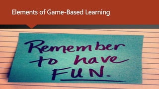 Engaging Students Through Game-Based Learning | PPTX